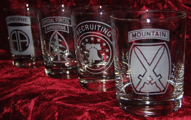 Military Whiskey Glasses - Military Retirement Gifts